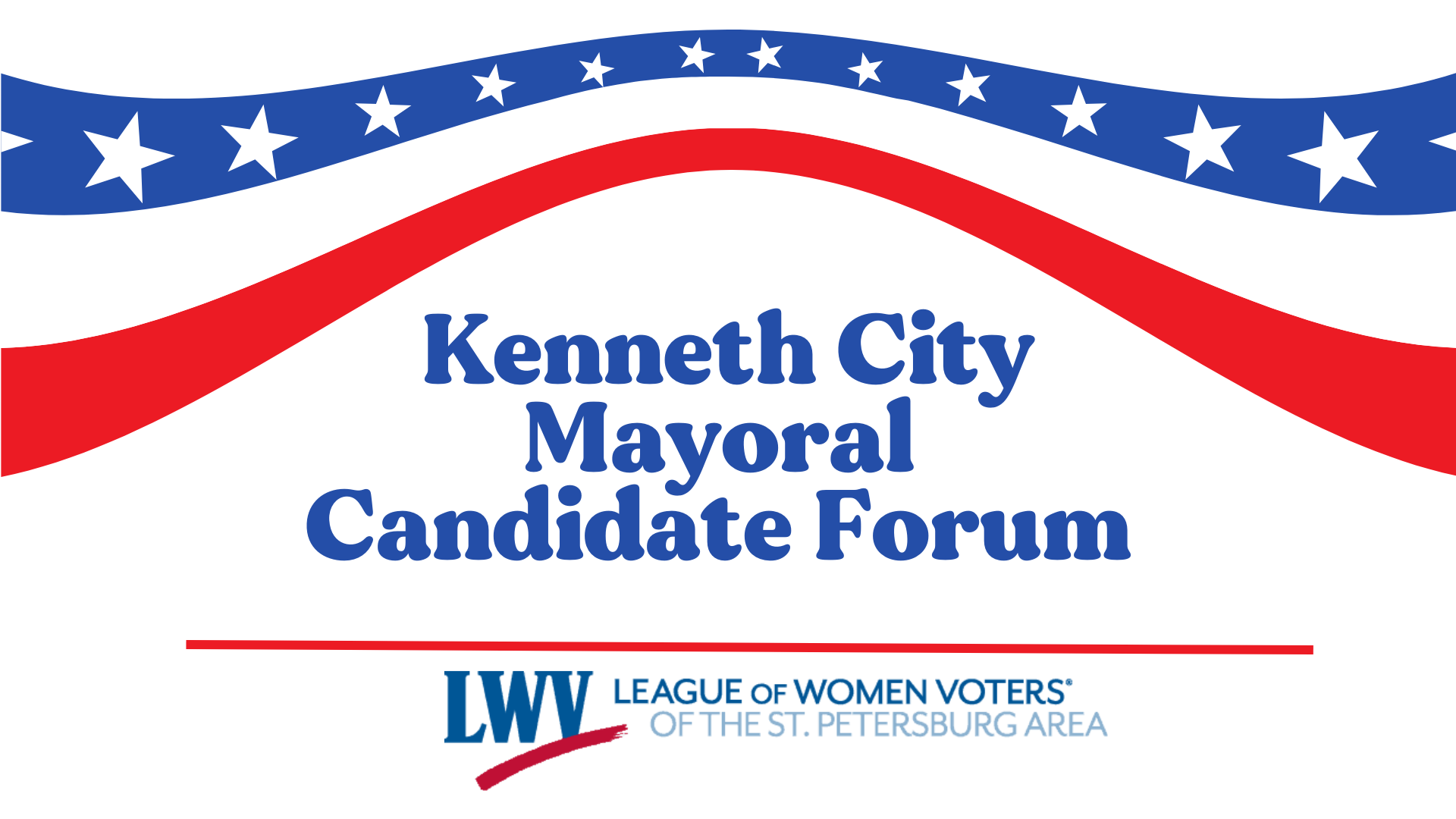 League of Women Voters of the St. Petersburg Area to Host Kenneth City Mayoral Candidate Forum